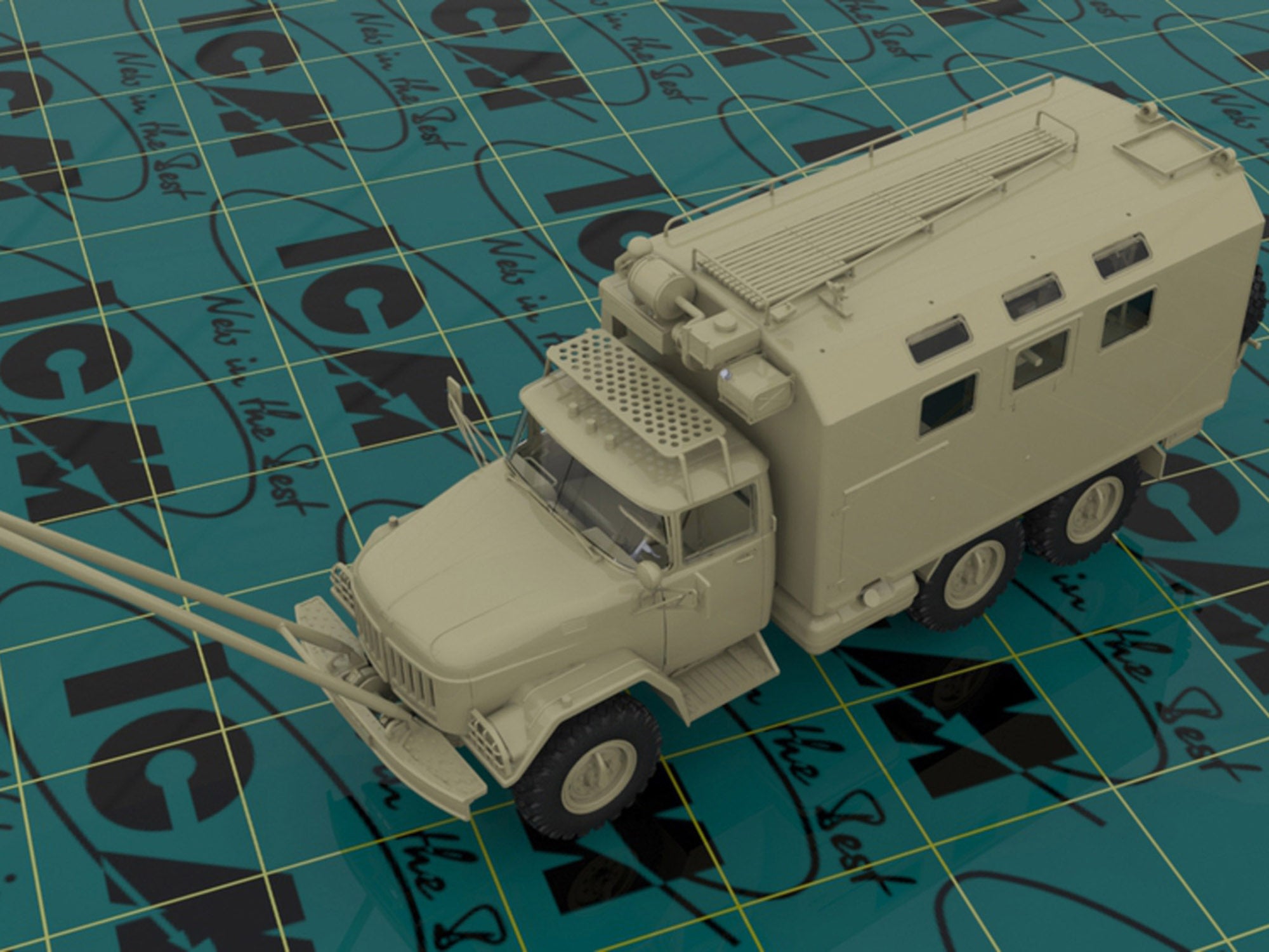 ICM35520 Plastic model Truck kit Scale 1:35 ZiL-131 MTO-AT Soviet Recovery Truck