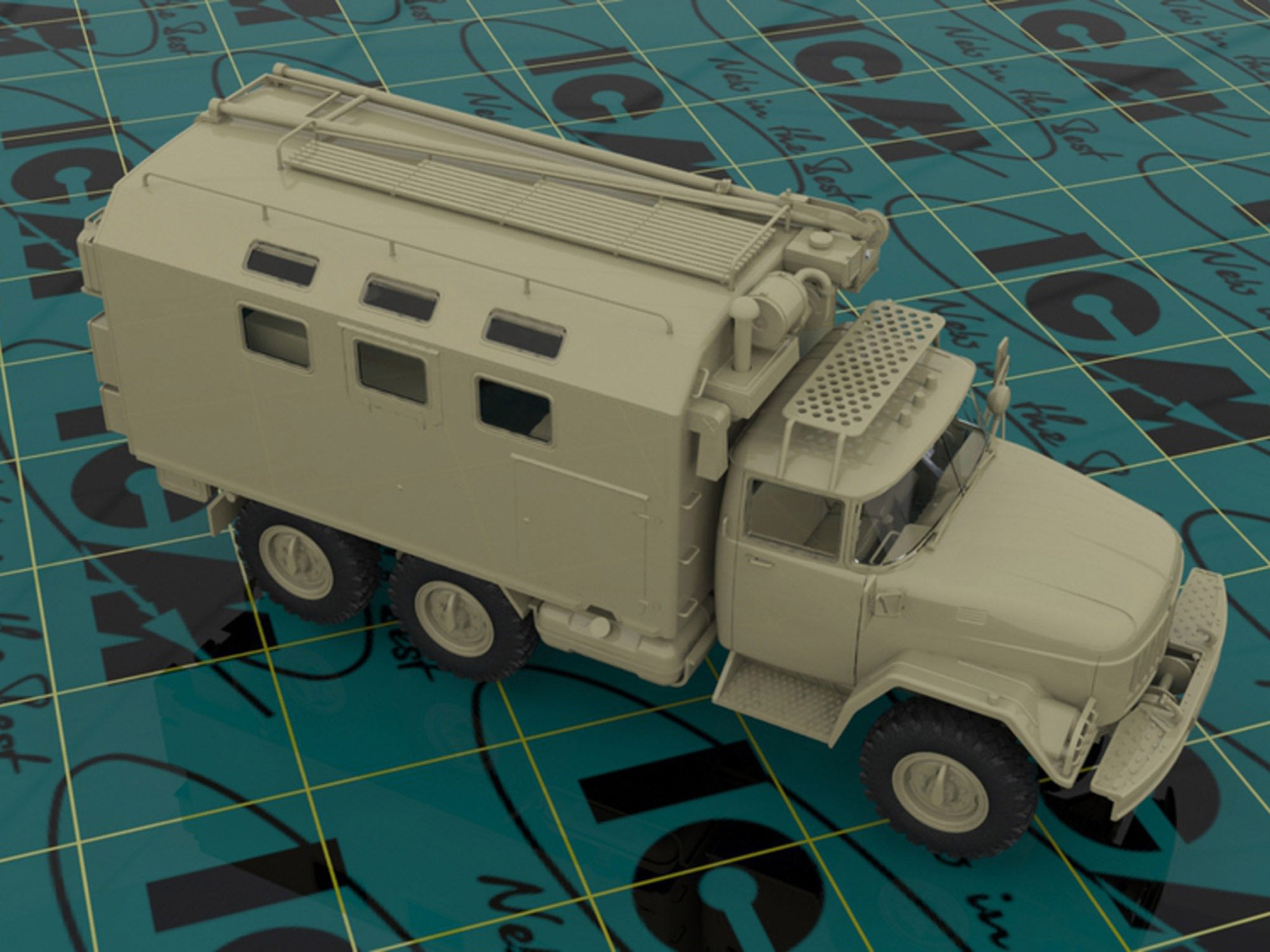 ICM35520 Plastic model Truck kit Scale 1:35 ZiL-131 MTO-AT Soviet Recovery Truck