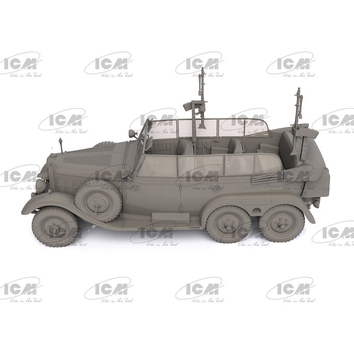 ICM 35530 Plastic model kit 1:35 TypeG4 Partisanenwagen armament WWII German car