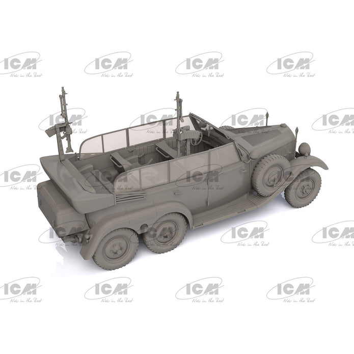 ICM 35530 Plastic model kit 1:35 TypeG4 Partisanenwagen armament WWII German car