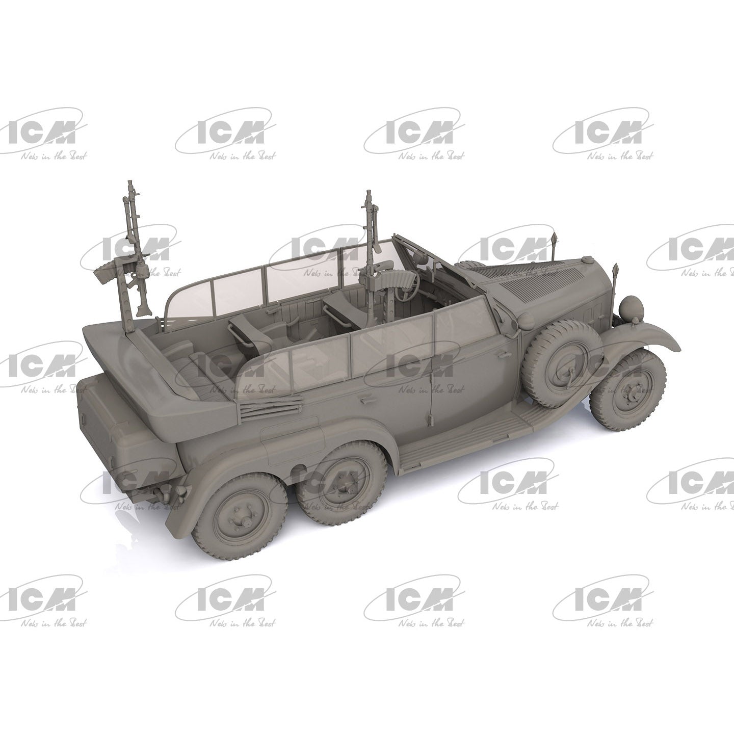 ICM 35530 Plastic model kit 1:35 TypeG4 Partisanenwagen armament WWII German car