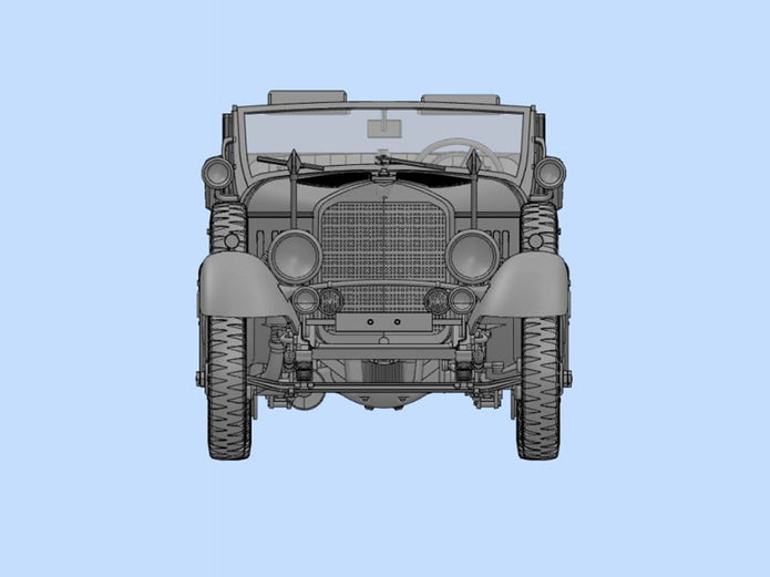 ICM 35538 Plastic model kit Scale 1:35 Typ G4 (Kfz.21) WWII German staff car