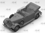 ICM 35540 Scale model kit 1:35 Typ 320 (W142) Cabriolet WWII German Staff Car