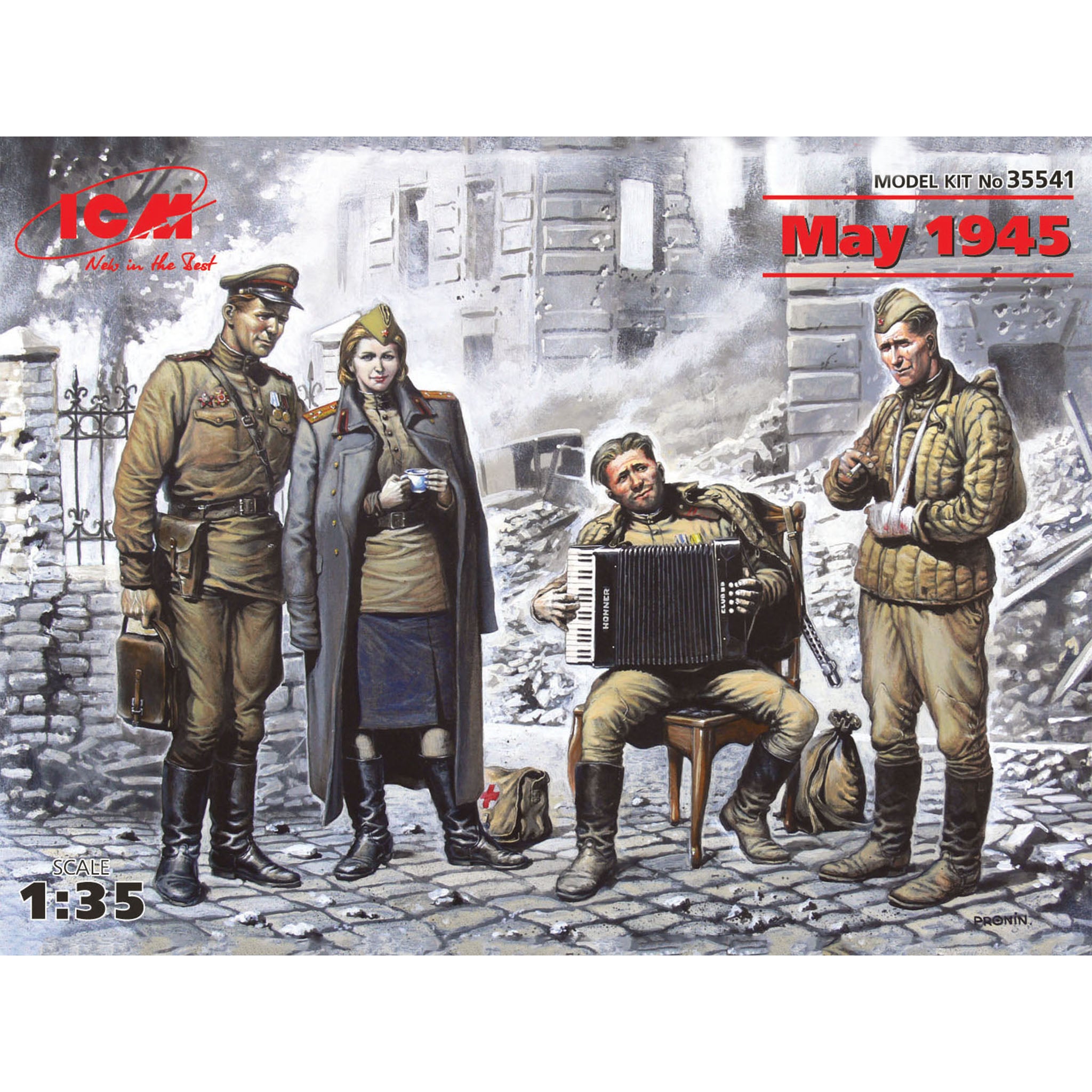ICM 35541 Plastic model figures kit Scale 1:35 May, 1945 - modelling kit