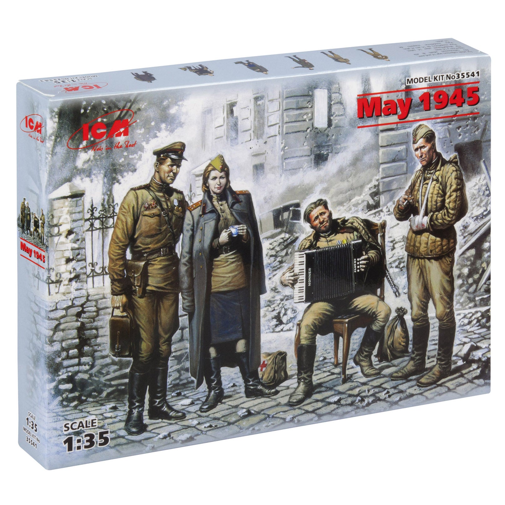 ICM 35541 Plastic model figures kit Scale 1:35 May, 1945 - modelling kit