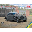 ICM 35542 Scale model kit car 1:35 Typ 320 (W142) Soft Top WWII German staff car