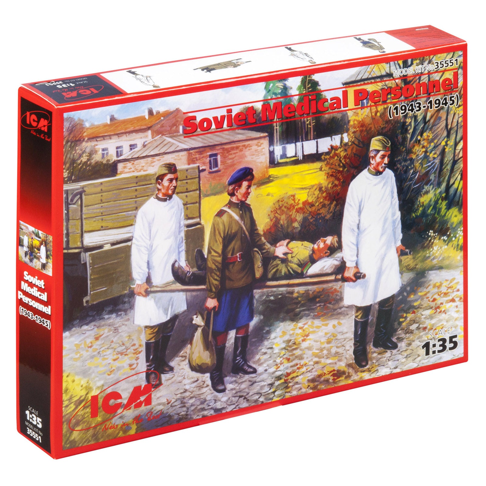 ICM35551 Plastic model kit Scale figures 1:35 Soviet Medical Personnel 1943-1945