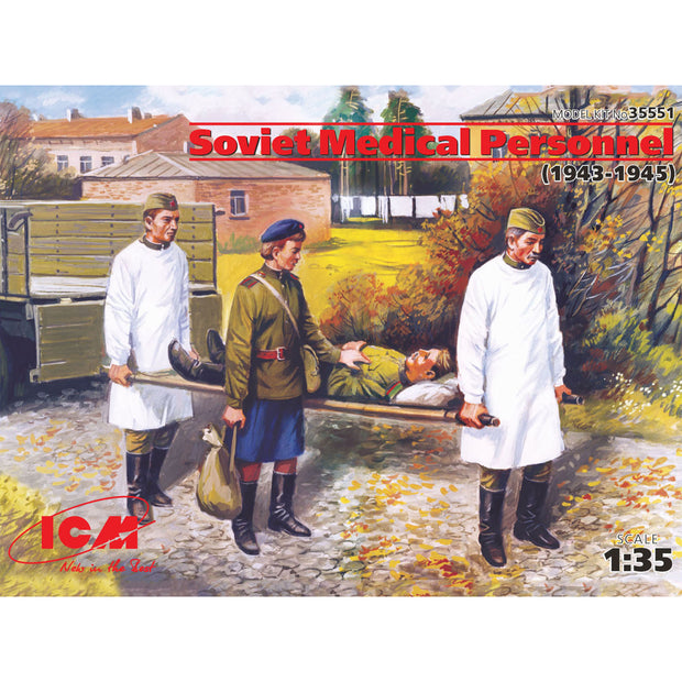ICM35551 Plastic model kit Scale figures 1:35 Soviet Medical Personnel 1943-1945