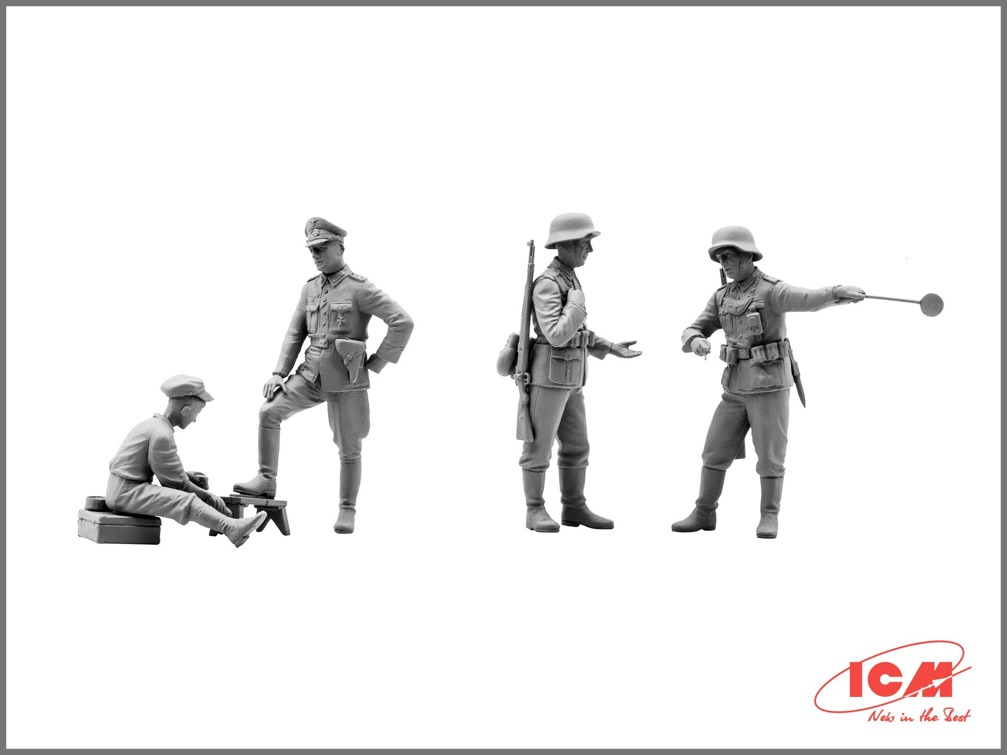 ICM 35561 Plastic model kit figures Scale 1:35 WWII German patrol, 1939-1942