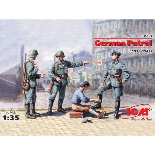 ICM 35561 Plastic model kit figures Scale 1:35 WWII German patrol, 1939-1942