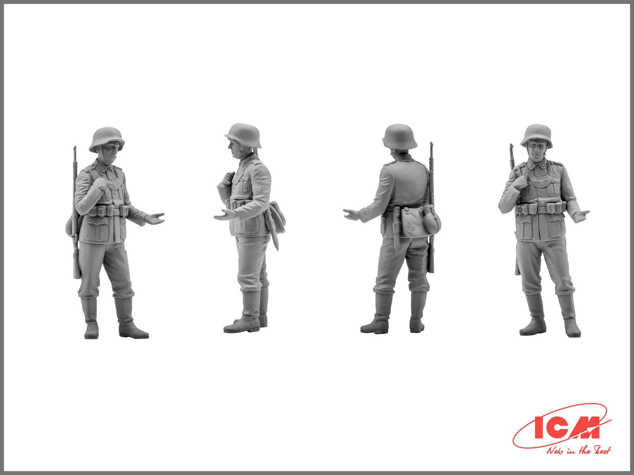 ICM 35561 Plastic model kit figures Scale 1:35 WWII German patrol, 1939-1942