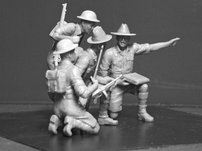 ICM 35563 Scale model kit figures 1:35 Gurkha Rifles (1942-1944) - modelling kit
