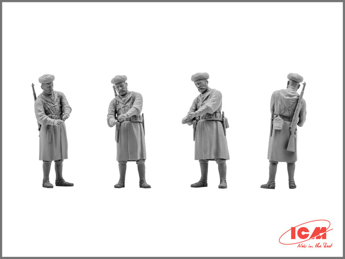 ICM 35565 Plastic model kit Scale 1:35 Moroccan Goumier Rifles (1943) 4 figures