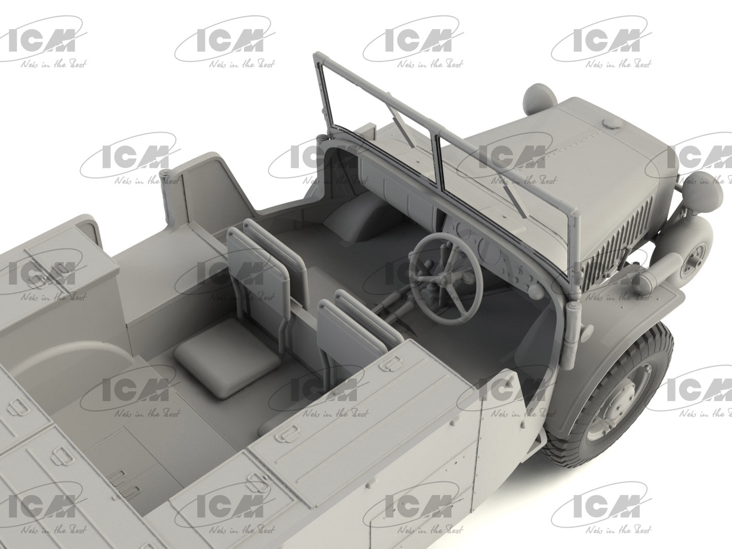 ICM 35570 Scale model kit 1:35 Laffly V15T, WWII French Artillery Towing Vehicle