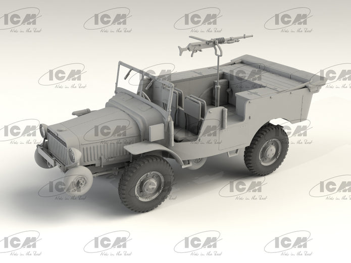 ICM 35572 Scale model kit 1:35 Laffly V15T, WWII French Artillery Towing Vehicle