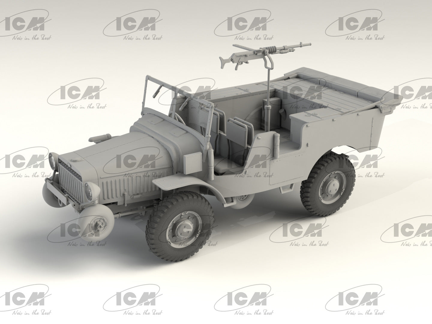 ICM 35572 Scale model kit 1:35 Laffly V15T, WWII French Artillery Towing Vehicle
