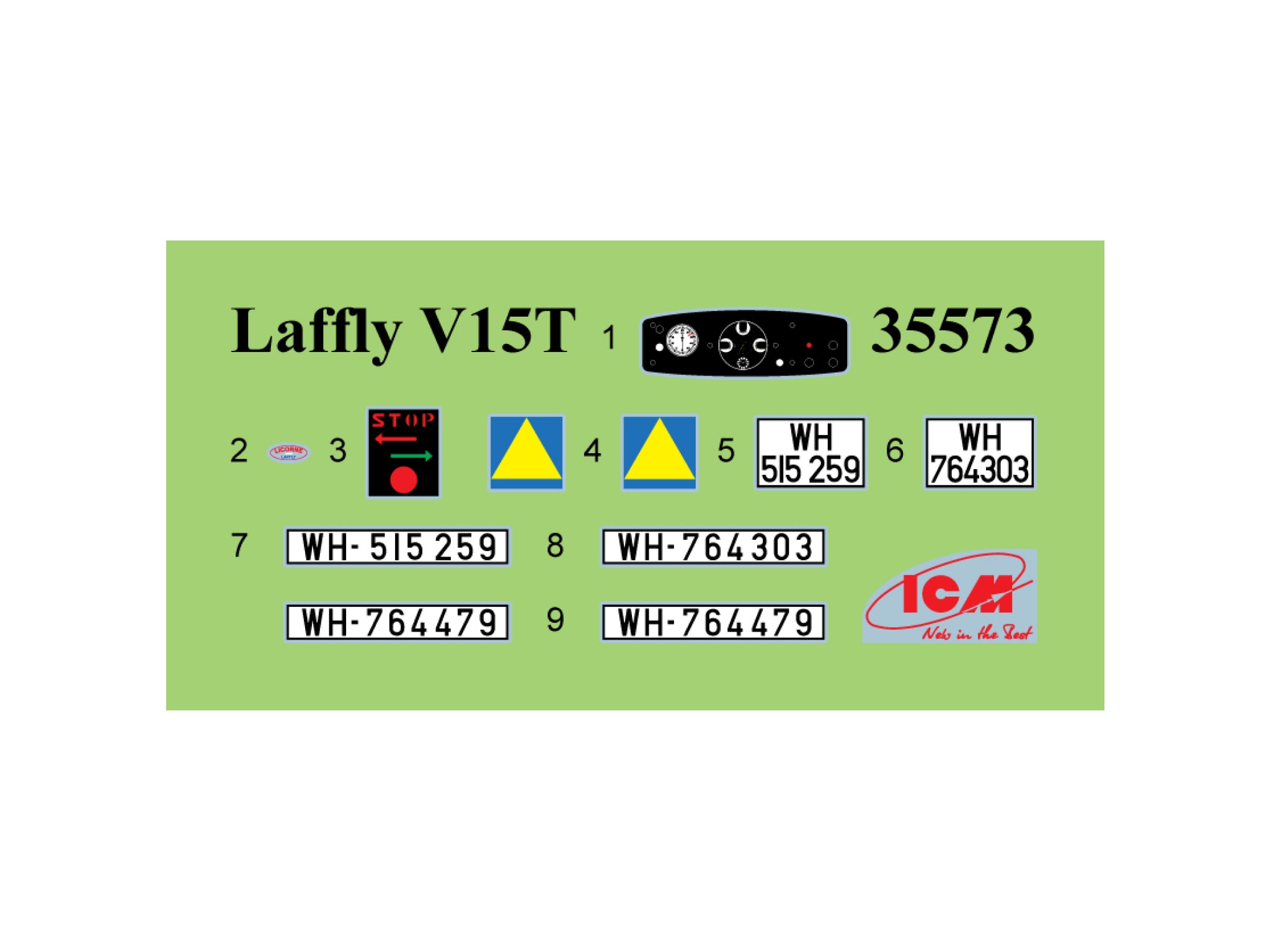 ICM 35573 Plastic model car kit 1:35 Laffly (f) Typ V15T modelling plastic kits