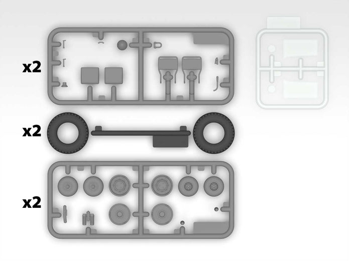 ICM 35573 Plastic model car kit 1:35 Laffly (f) Typ V15T modelling plastic kits