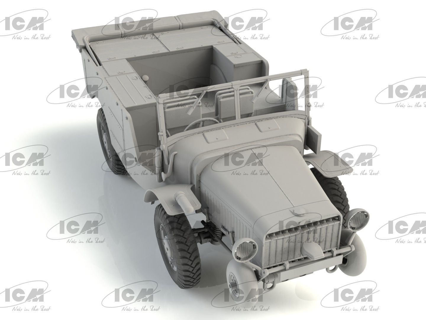 ICM 35573 Plastic model car kit 1:35 Laffly (f) Typ V15T modelling plastic kits