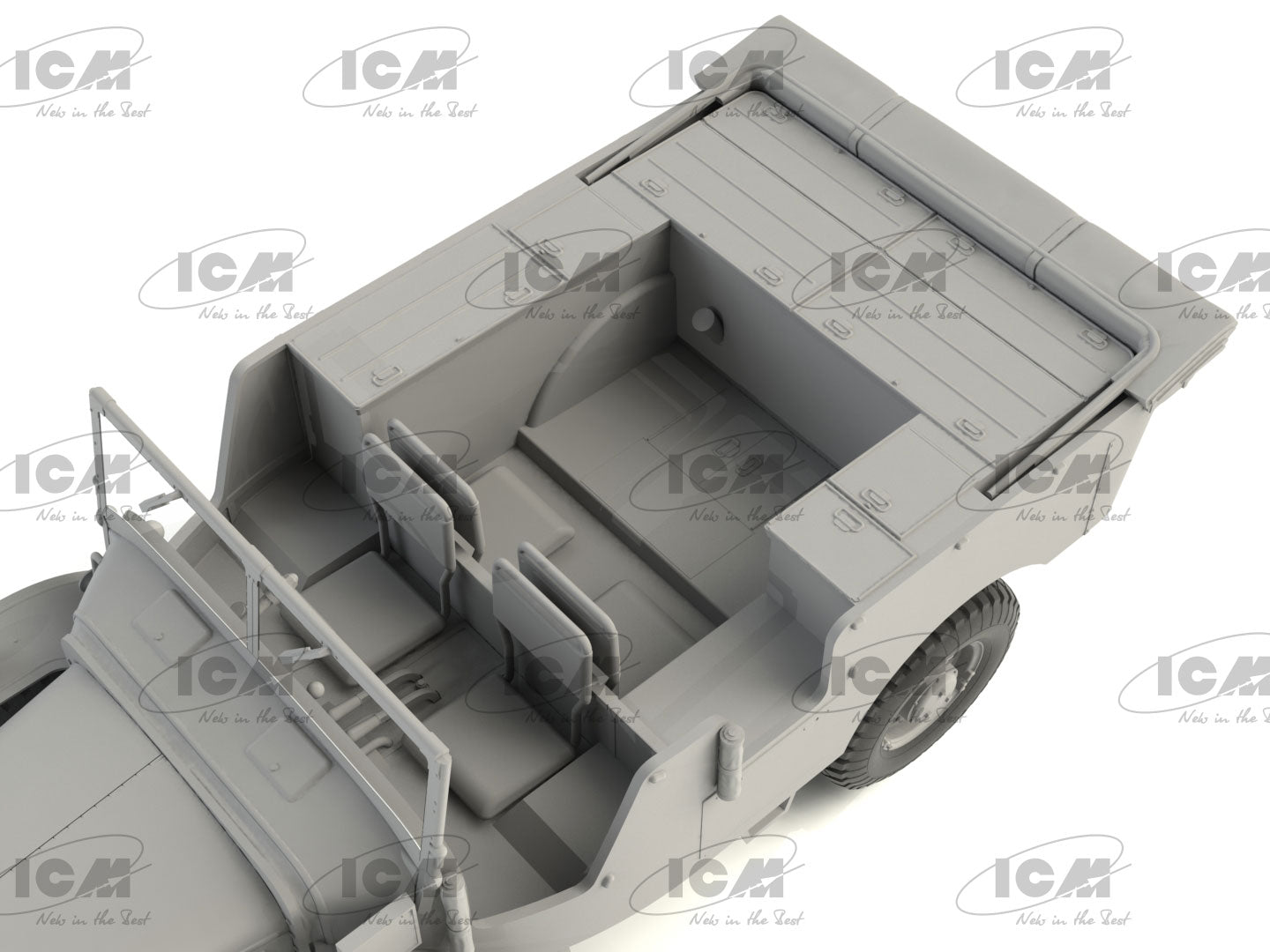 ICM 35573 Plastic model car kit 1:35 Laffly (f) Typ V15T modelling plastic kits