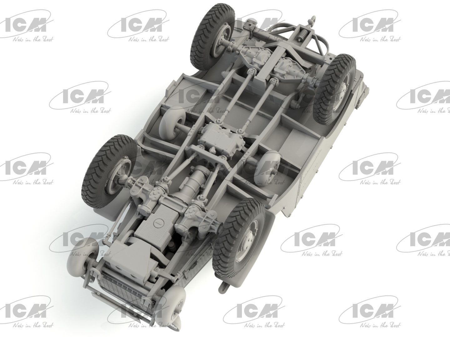 ICM 35573 Plastic model car kit 1:35 Laffly (f) Typ V15T modelling plastic kits