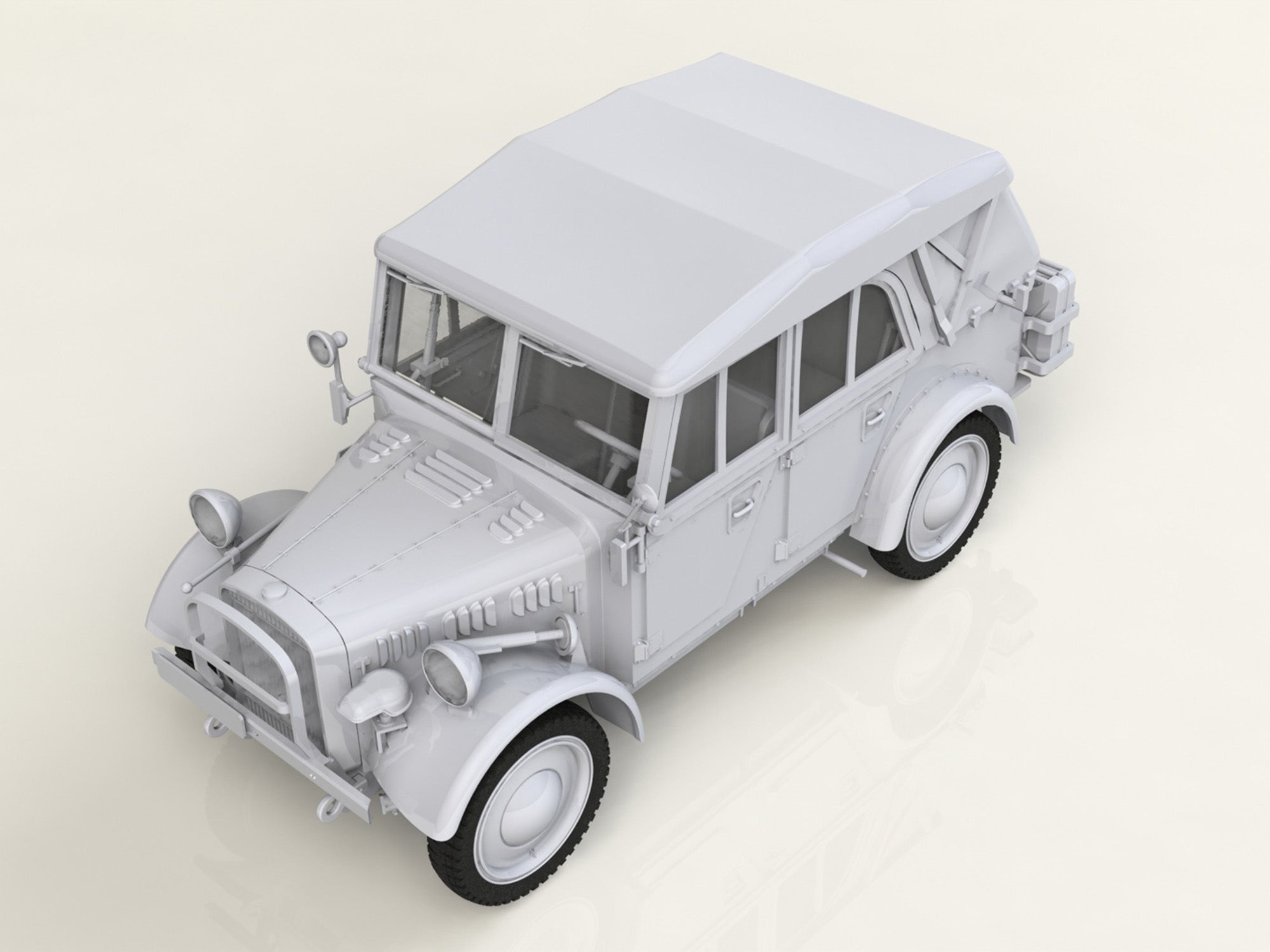 ICM 35582 Scale model kit 1:35 le.gl.Einheitz-Pkw Kfz1 WWII German Personnel Car