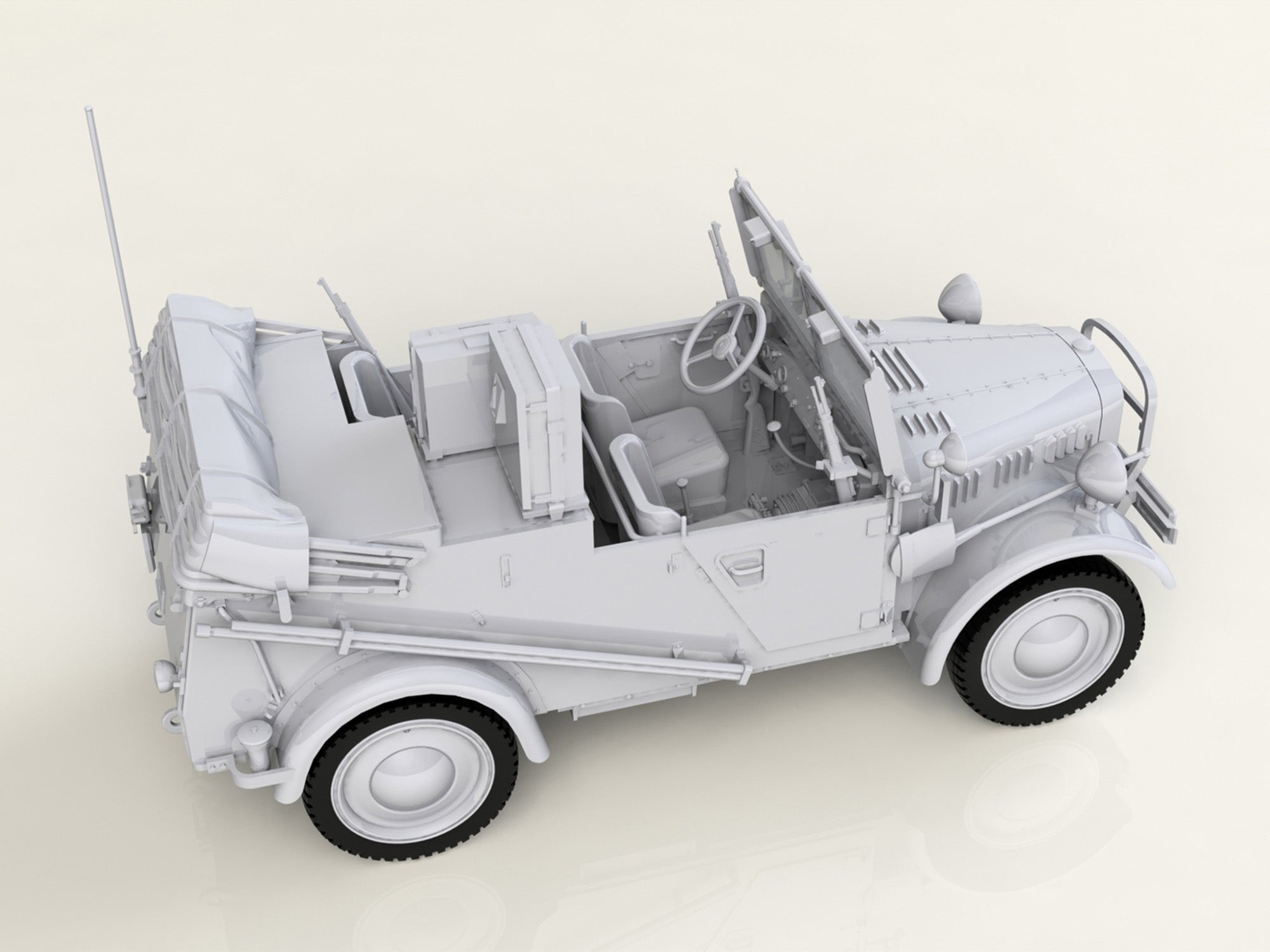 ICM 35583 Plastic car kit models Scale 1:35 Le.glEinheitz-Pkw Kfz2 modelling kit