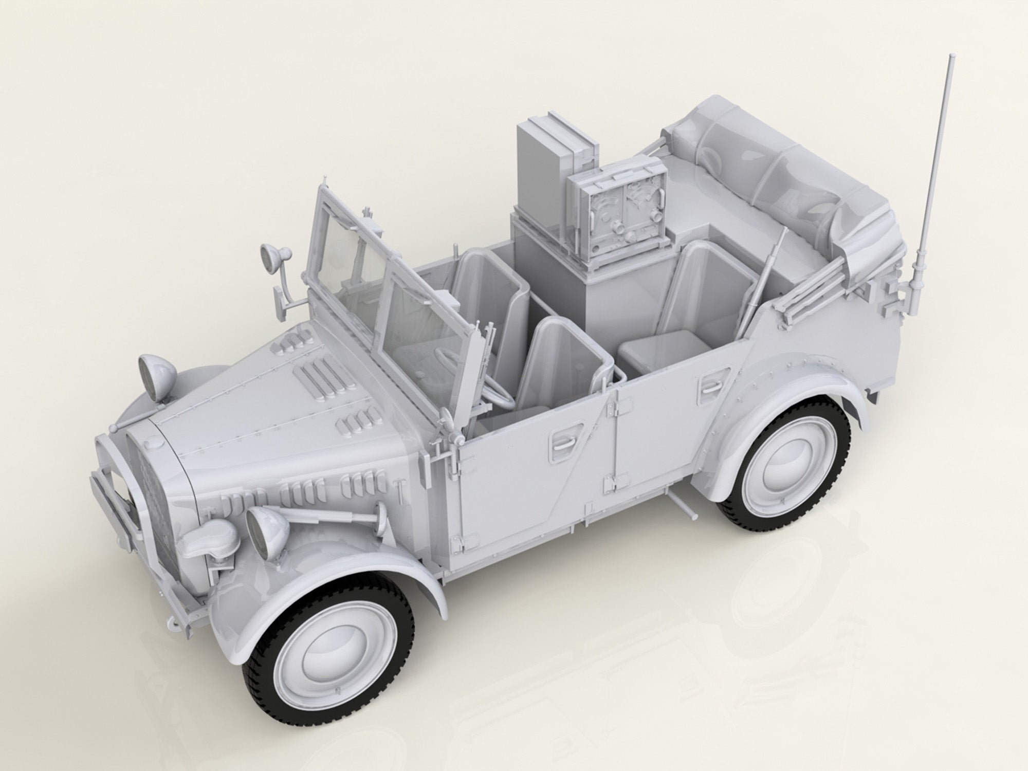 ICM 35583 Plastic car kit models Scale 1:35 Le.glEinheitz-Pkw Kfz2 modelling kit
