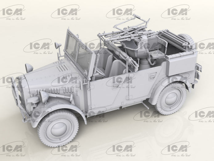 ICM 35584 le.gl.Einheits-Pkw Kfz.4 WWII German Light Anti-Aircraft Vehicle 1:35