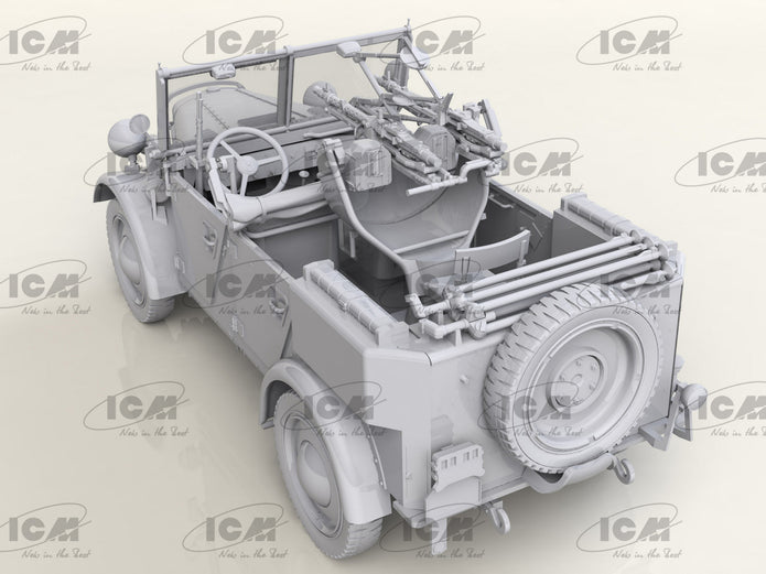 ICM 35584 le.gl.Einheits-Pkw Kfz.4 WWII German Light Anti-Aircraft Vehicle 1:35