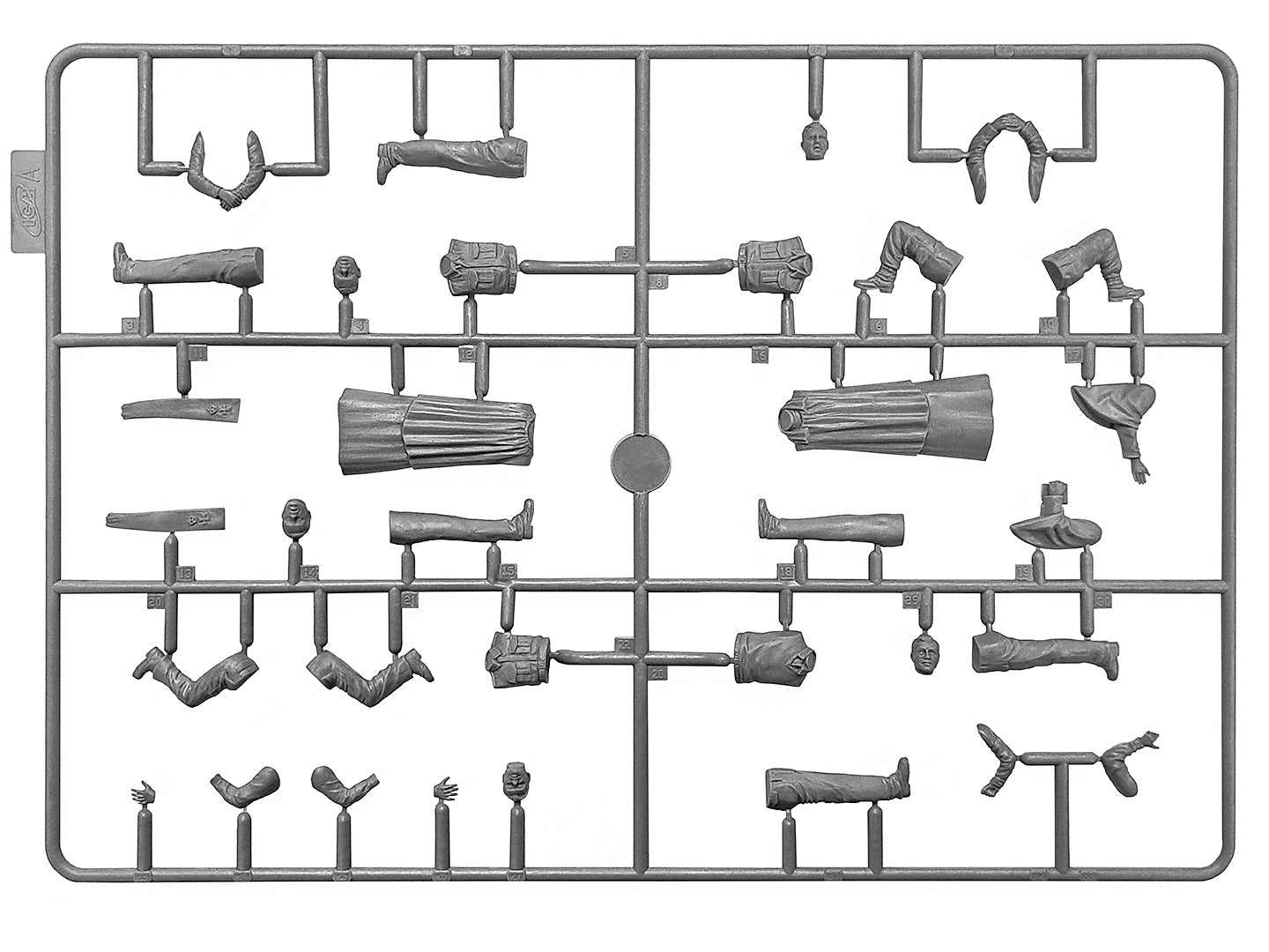 Confession before the fight Scale 1:35 ICM35585 Plastic Model Truck Kit