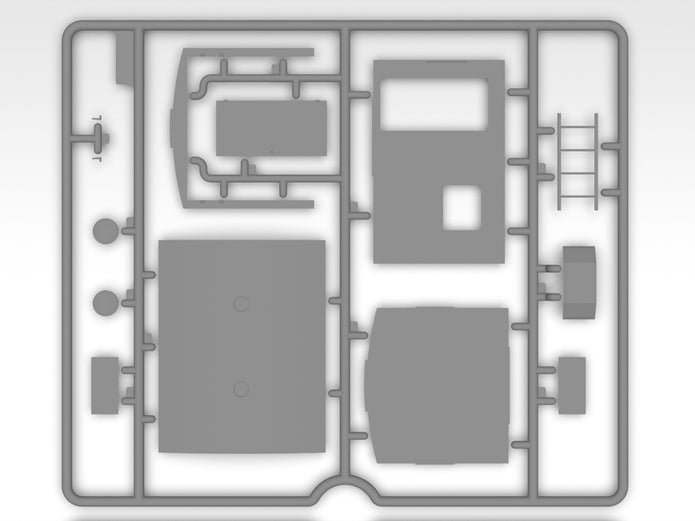 Confession before the fight Scale 1:35 ICM35585 Plastic Model Truck Kit