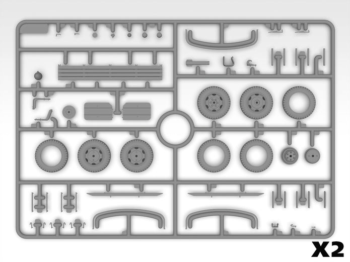 WWII British Army Mobile Chapel Scale 1:35 Plastic Model Kit ICM 35586