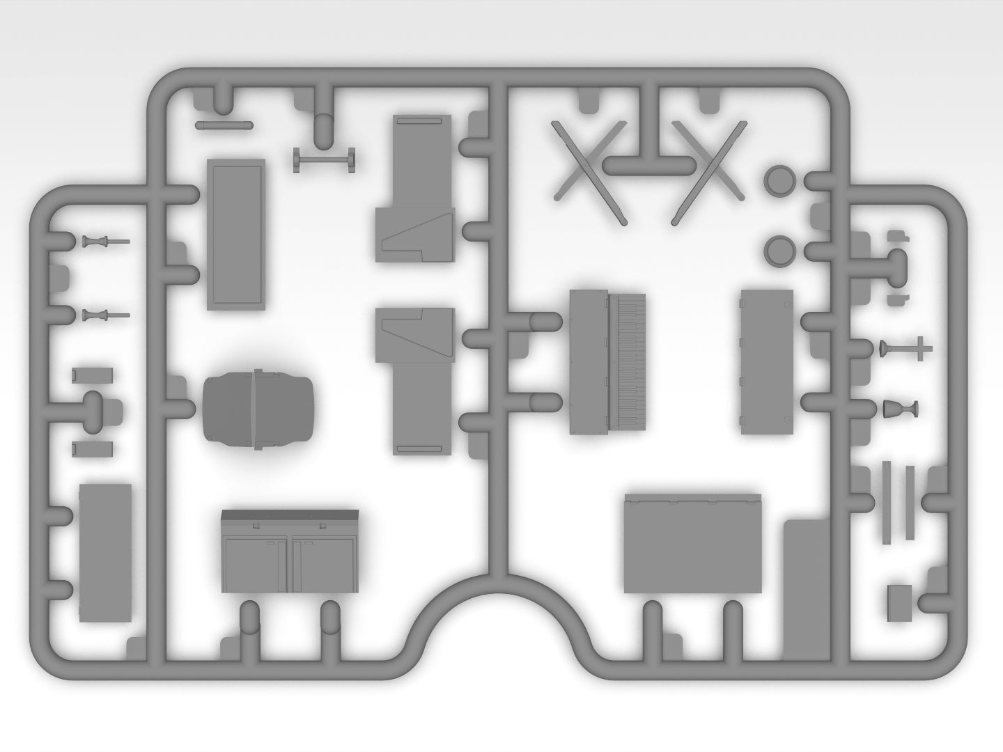 WWII British Army Mobile Chapel Scale 1:35 Plastic Model Kit ICM 35586