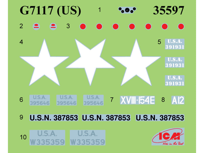 WWII US Army Kitchen Truck Scale 1:35 ICM35587 Plastic Model Truck Kit