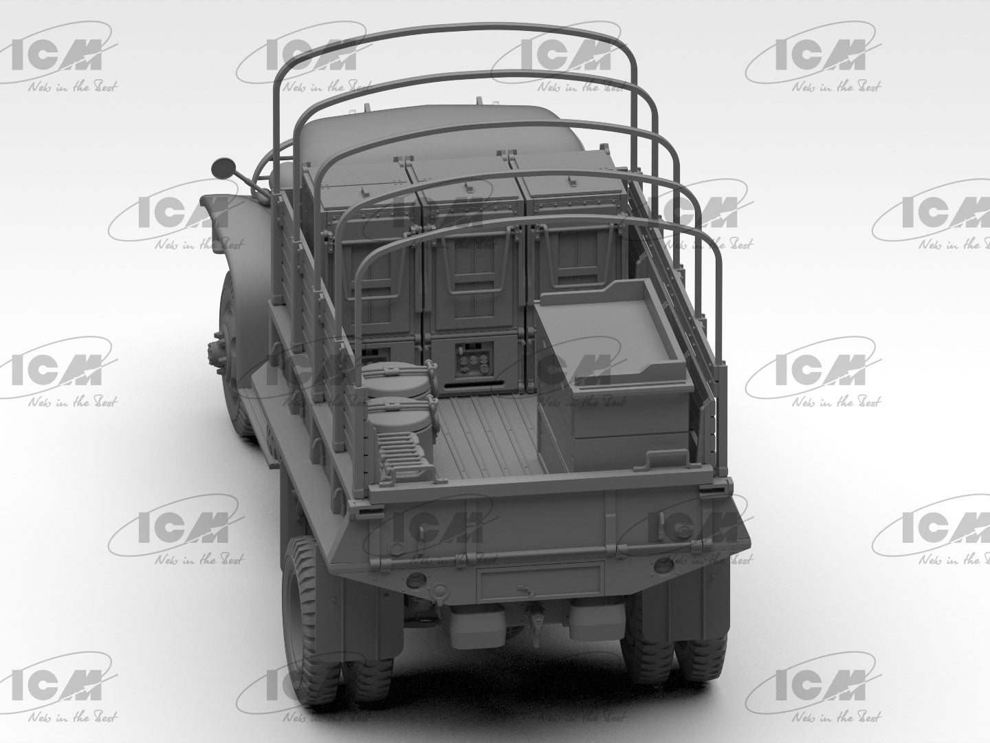 WWII US Army Kitchen Truck Scale 1:35 ICM35587 Plastic Model Truck Kit