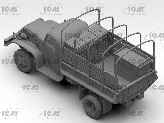 WWII US Army Kitchen Truck Scale 1:35 ICM35587 Plastic Model Truck Kit