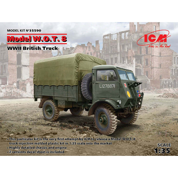 ICM 35590 Plastic model Truck kit Scale 1:35 Model W.O.T. 8, WWII British Truck