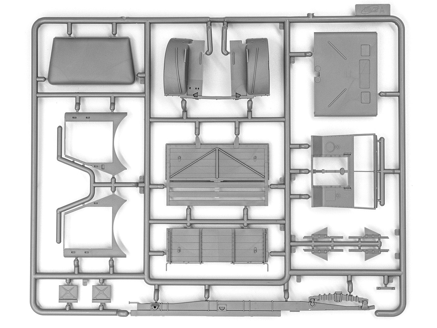ICM 35591 Plastic model truck kit 1:35 BM-13-16 W.O.T 8 chassis WWII Soviet MLRS