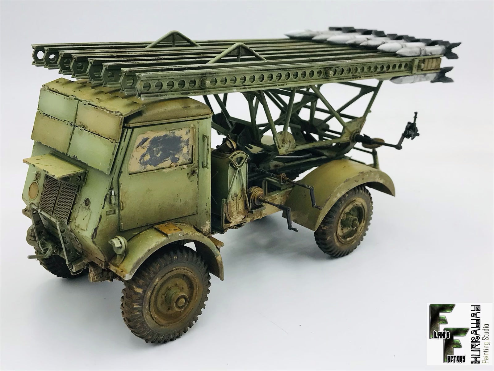 ICM 35591 Plastic model truck kit 1:35 BM-13-16 W.O.T 8 chassis WWII Soviet MLRS
