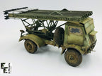 ICM 35591 Plastic model truck kit 1:35 BM-13-16 W.O.T 8 chassis WWII Soviet MLRS