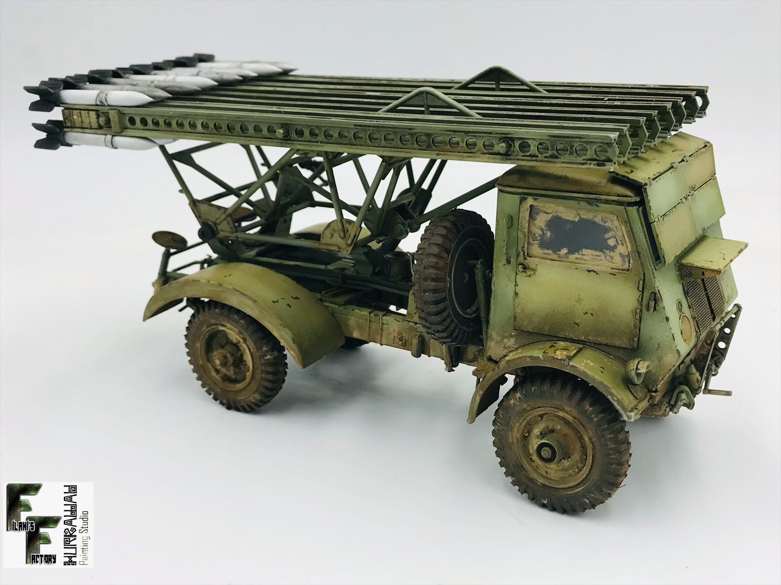 ICM 35591 Plastic model truck kit 1:35 BM-13-16 W.O.T 8 chassis WWII Soviet MLRS