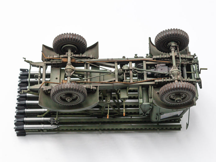 ICM 35591 Plastic model truck kit 1:35 BM-13-16 W.O.T 8 chassis WWII Soviet MLRS