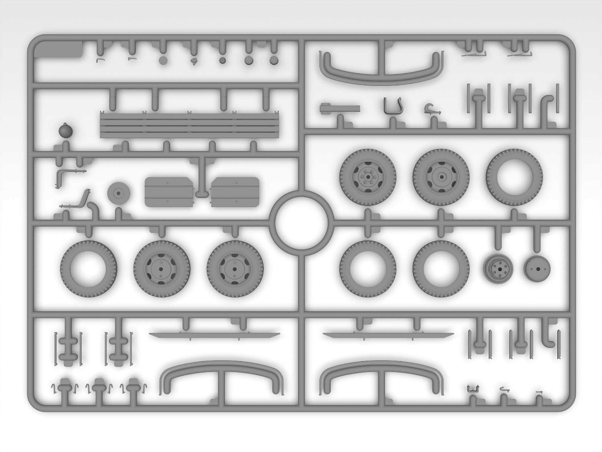 ICM 35593 Plastic model Truck kit Scale 1:35 WWII Army Truck G7107 - kits models