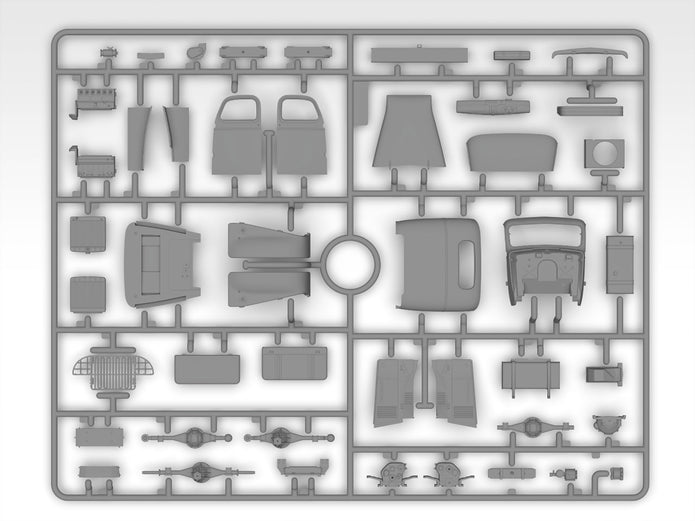ICM 35593 Plastic model Truck kit Scale 1:35 WWII Army Truck G7107 - kits models