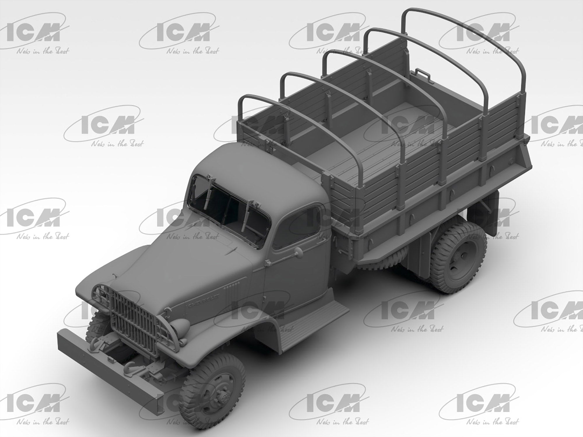ICM 35593 Plastic model Truck kit Scale 1:35 WWII Army Truck G7107 - kits models
