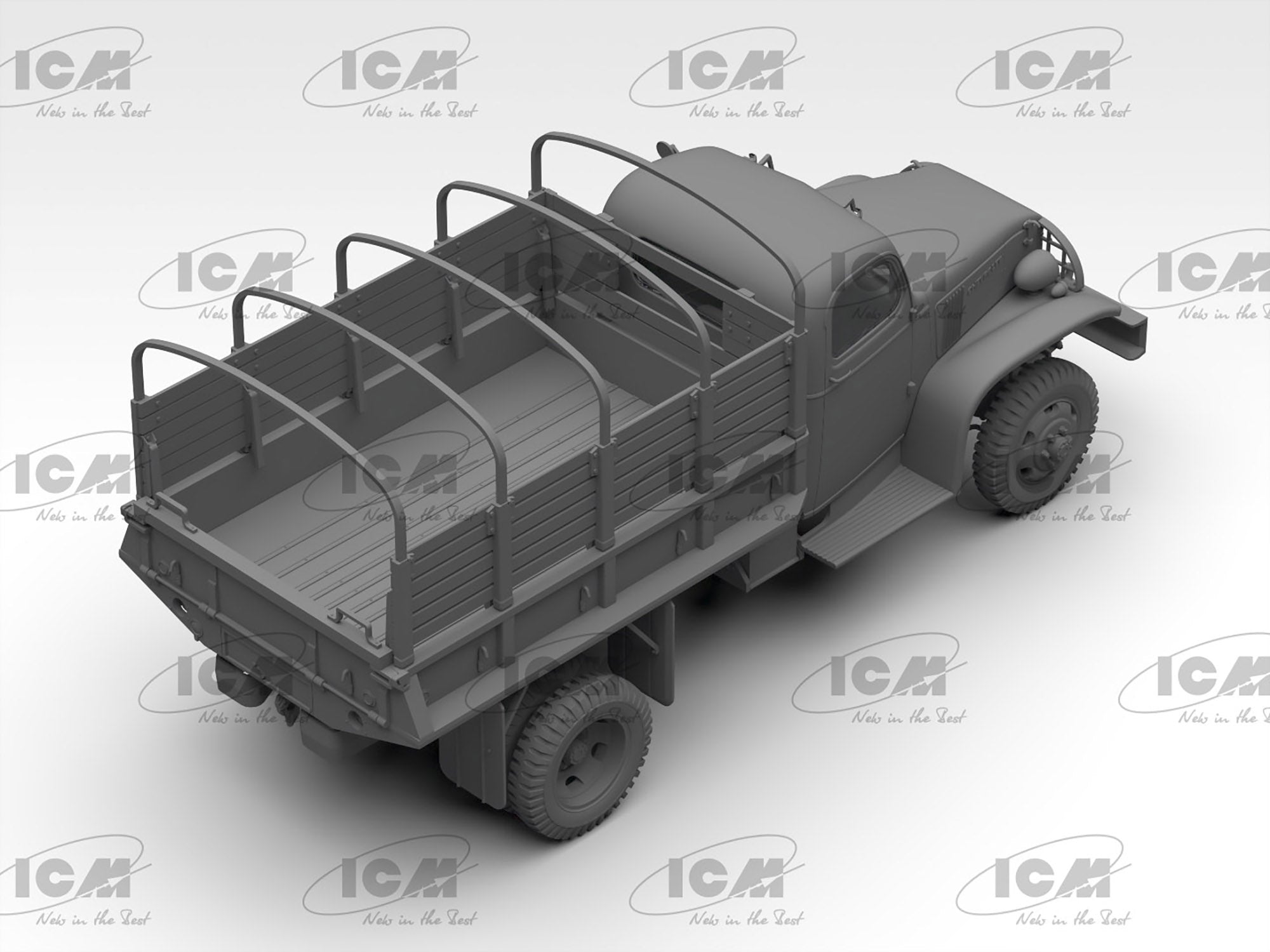 ICM 35593 Plastic model Truck kit Scale 1:35 WWII Army Truck G7107 - kits models