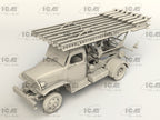 ICM 35596 Plastic model kit Scale 1:35 BM-13-16  G7107 chassis with Soviet crew