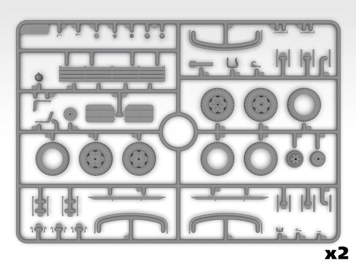 ICM 35597 Plastic model kit Scale 1:35 G7117, US military truck - kits models