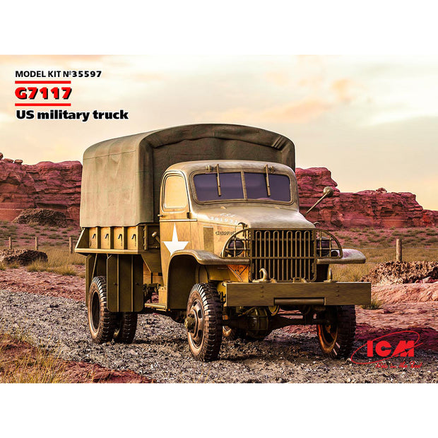 ICM 35597 Plastic model kit Scale 1:35 G7117, US military truck - kits models